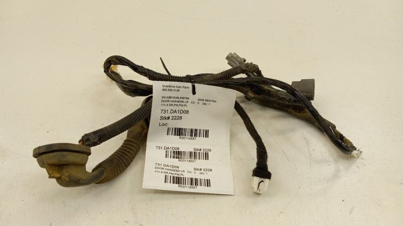 Nissan Sentra Door Harness Wire Wiring Left Rear 2007 2008 2009 2010 2