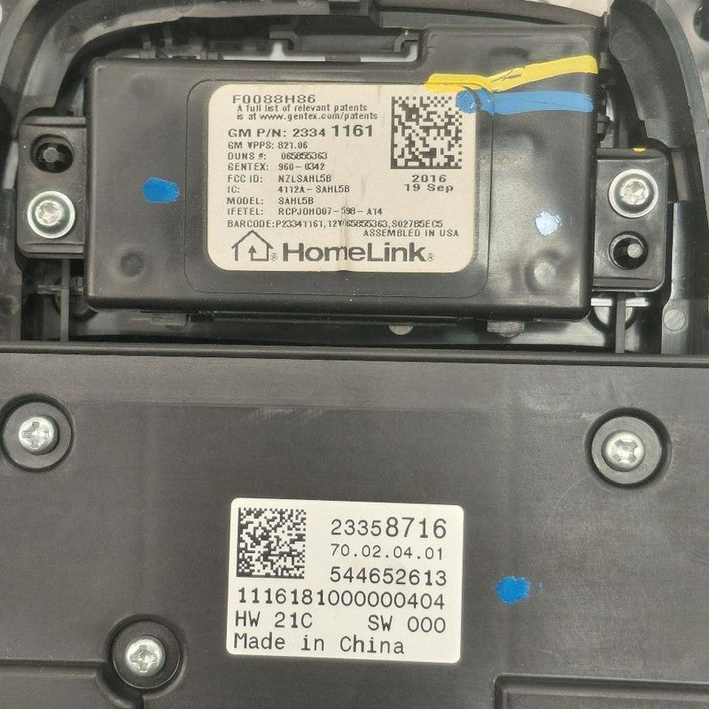 Cadillac CT6 Sun Roof Sunroof Switch  2018 2017 2016