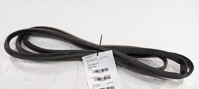 Chevy Equinox On Door Seal Rubber Left Rear Back 2015 2014 2013 2012