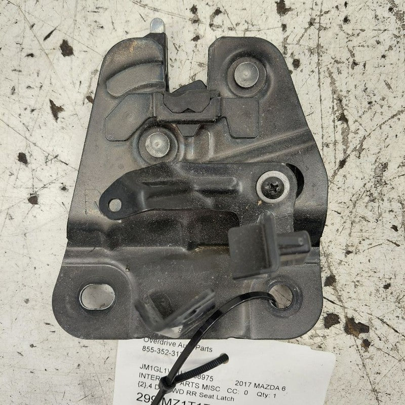 Mazda 6 Passenger Right Rear Seat Latch 2017 2016 2015 2014