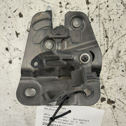 Mazda 6 Passenger Right Rear Seat Latch 2017 2016 2015 2014