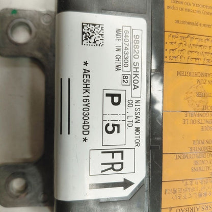 Restraint Control Module VIN K 1st Digit Fits 17 Nissan Rogue OEM