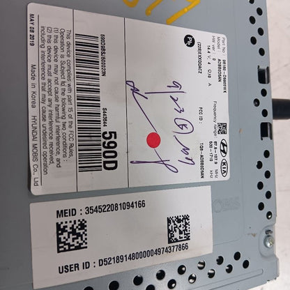 96160D5900WK Audio Equipment Radio Receiver Market US Built Fits 19-20 Kia Optima