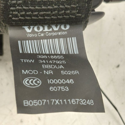 Volvo S60 Seat Belt Strap Retractor Right Passenger Rear Back  2018 20