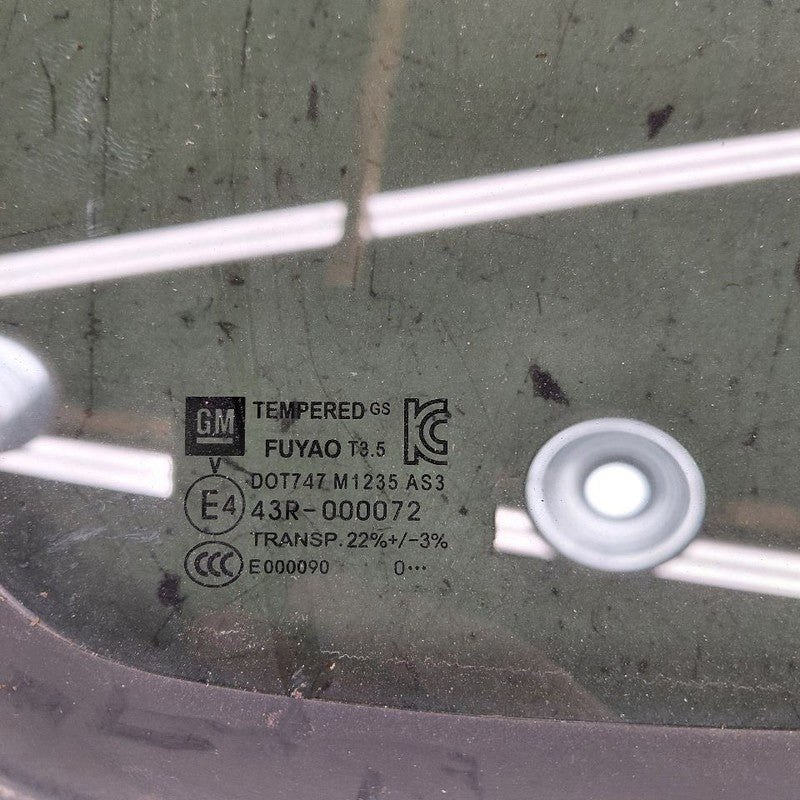 Passenger Right Rear Door Vent Glass Window Priv Tint Opt Ako 13-22 Ch