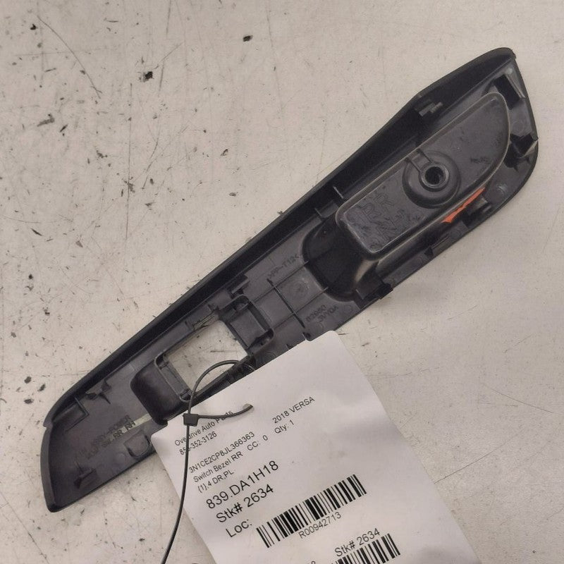Nissan Versa Note Window Switch Bezel Trim Right Rear  2019 2018 2017