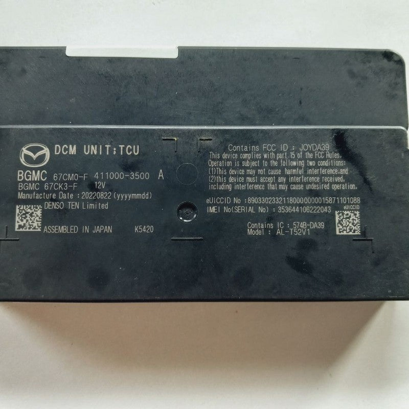 Communication Bluetooth Connectivity Control Module Fits 21-23 Mazda 3