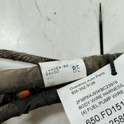 Ford Edge Fuel Pump Wire Harness 2019 2020 2021 2022 2023 2024 OEM