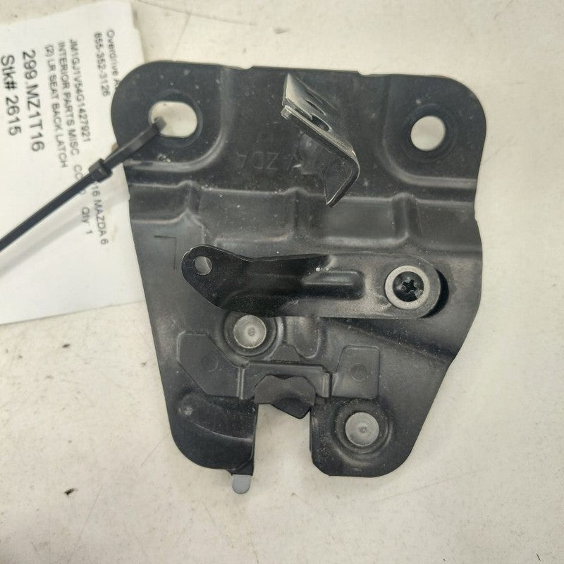 Mazda 6 Left Rear Seat Back Latch 2016 2015 2014