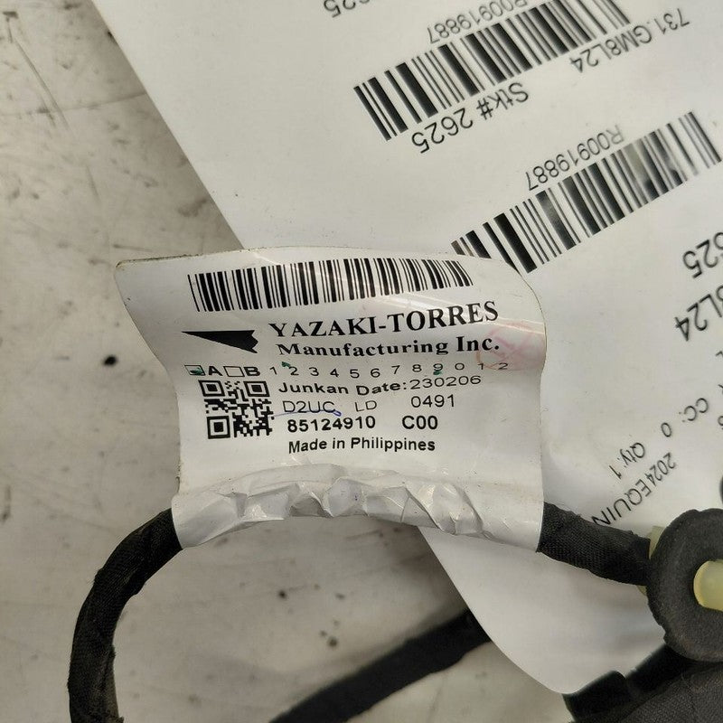 Chevy Equinox Door Harness Wire Wiring Left Driver Rear  2024 2023 202
