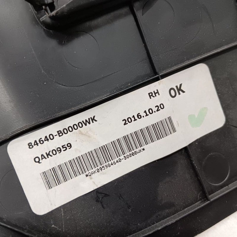 Kia Forte Passenger Right Side Center Console Trim 2015 2016 2017 2018