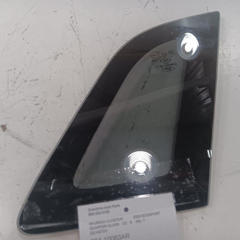 Passenger Right Quarter Window Glass Black Belt Moulding 18-22 Ford Ec
