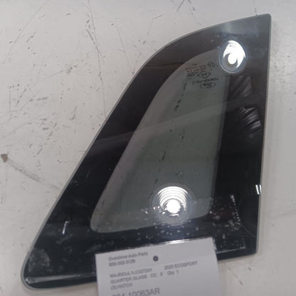Passenger Right Quarter Window Glass Black Belt Moulding 18-22 Ford Ec