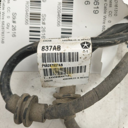 Jeep Cherokee Passenger Right Rear Parking Brake Cable Wire {68287837A