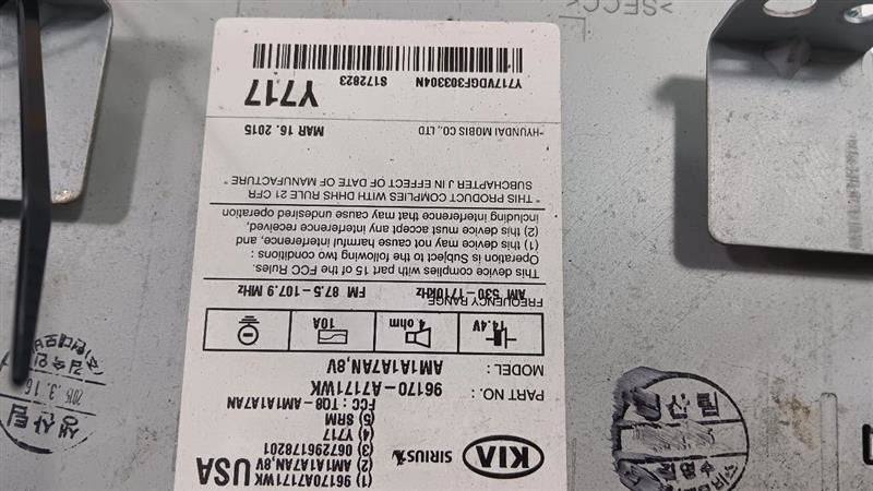 96170A7171WK Audio Equipment Radio US Market Receiver Sedan Fits 14-16 FORTE