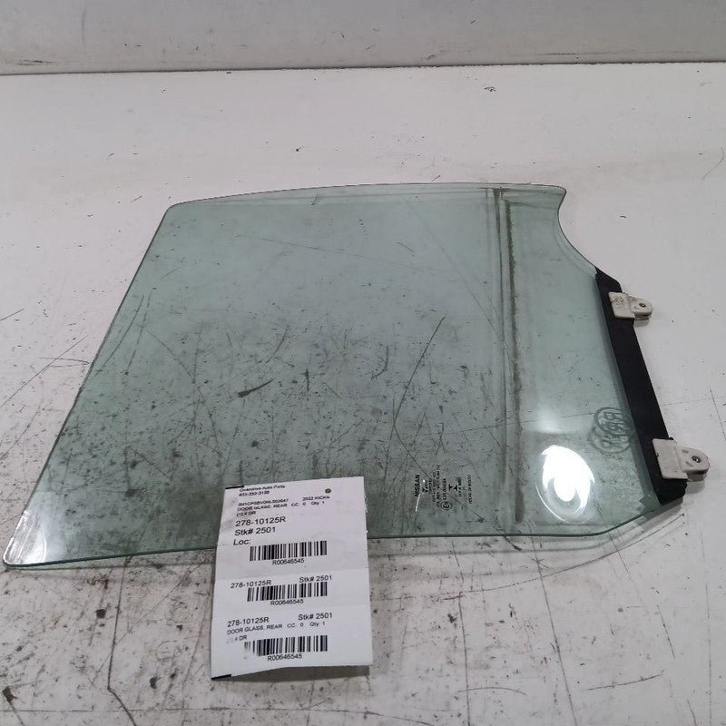 Passenger Right Rear Door Window Glass Fits 18-23 Nissan Kicks OEM
