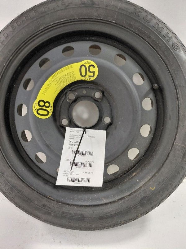 529103S910 Wheel 16x4 Steel Compact Spare Rim and Tire Solid Fits 06-17 Hyundai Sonata