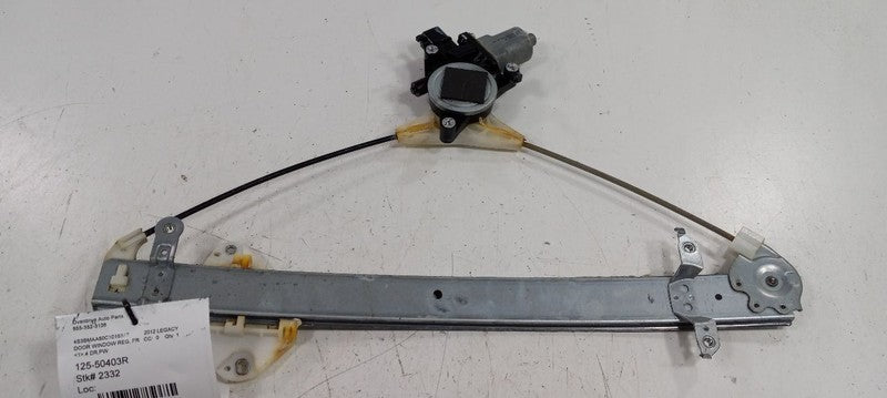 Passenger Right Front Window Regulator Track Fits 10-14 Subaru Legacy 