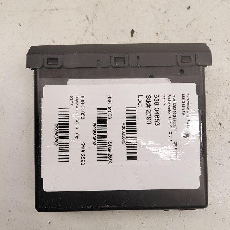 Audio Equipment Radio Audio Disc Player Opt TG5 15-16 Cadillac ATS