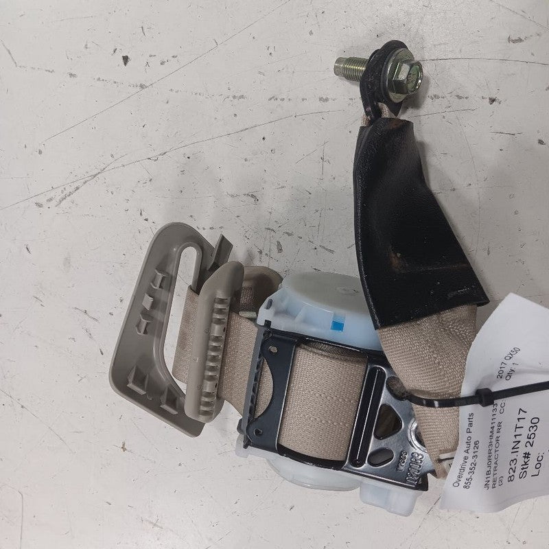 INFINITI QX50 Seat Belt Strap Retractor Right Passenger Rear Back 2017 2016 2015