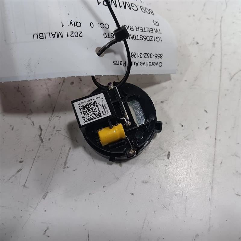 Chevy Malibu Tweeter Right Passenger Tweeter Speaker  2019 2020 2021 2022 2023 2