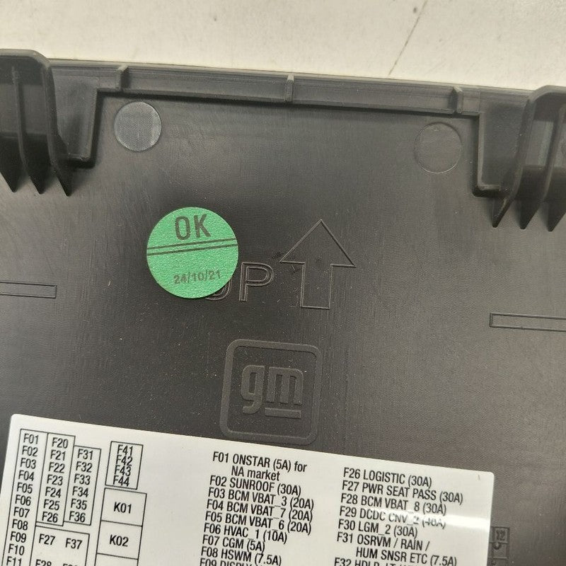 Chevy Trax Fuse Box Cover 2025 2024