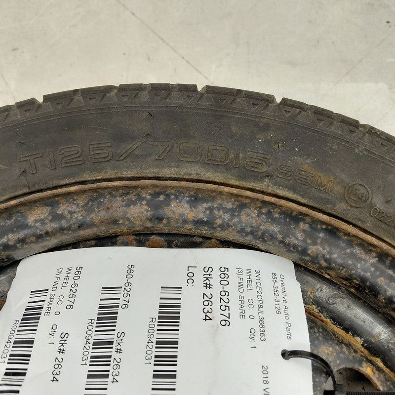 Wheel 15x4 Spare Rim and Tire Fits 12-19 Nissan Versa