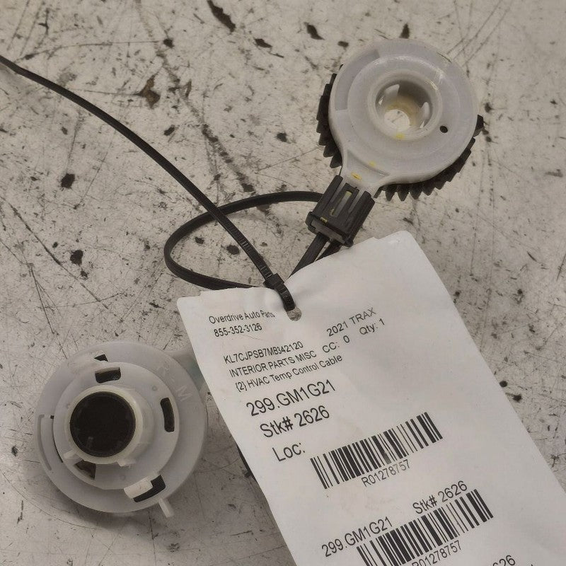 Chevy Trax HVAC Temp Control Cable 2022 2021