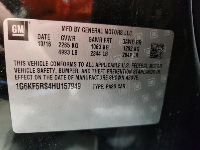 Cadillac CT6 Air Shutter 2018 2017 2016