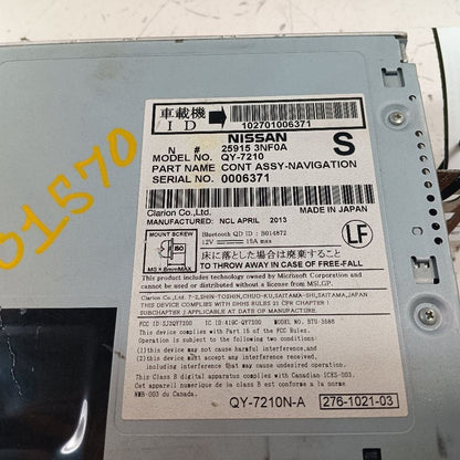 Display Screen Dash Navigation-audio Fits 13 Nissan LEAF OEM