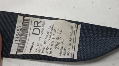 Nissan Rogue Seat Belt Strap Retractor Right Passenger Rear Back  2014