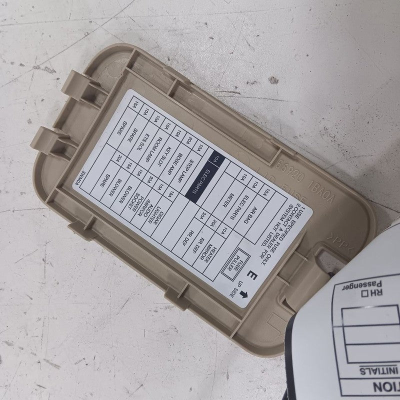 INFINITI QX50 Fuse Box Cover 2017 2016 2015 2014 OEM