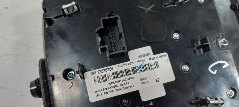 Chevy Equinox Temp Temperature Control Bezel Surround Dash Trim 2015 2