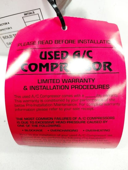 Air Conditioning AC Compressor Fits 23-24 Jeep Compass OEM