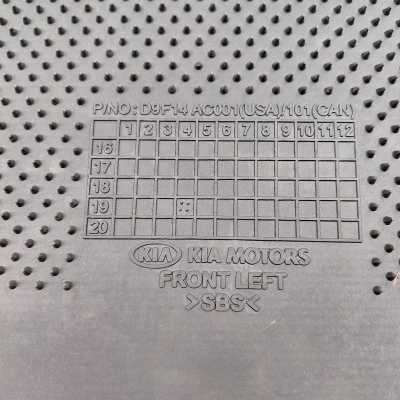 Kia Sportage Floor Mat Left Driver Front  2020 2021 2022