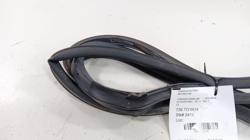 2014 Toyota Prius On Door Seal Rubber Left Driver Rear Back
