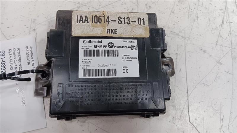 Theft-locking Receiver Hub Module Under Pkg Deck Fits 13-16 Dodge Dart