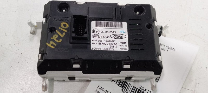 Screen Display 3.5" Screen Fits 14-17 Ford Fiesta OEM