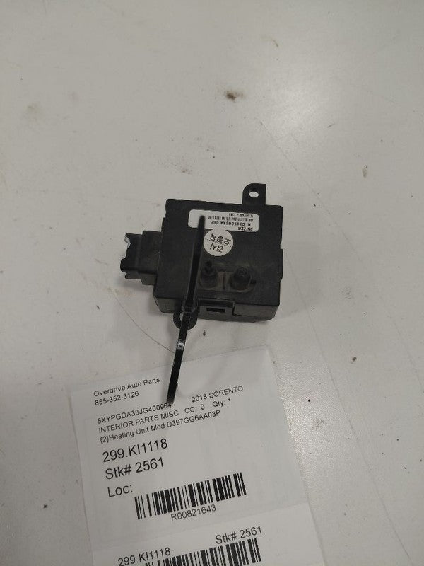 Kia Sorento Heating Unit Module {D397GG6AA03P} 2018 2017 2016