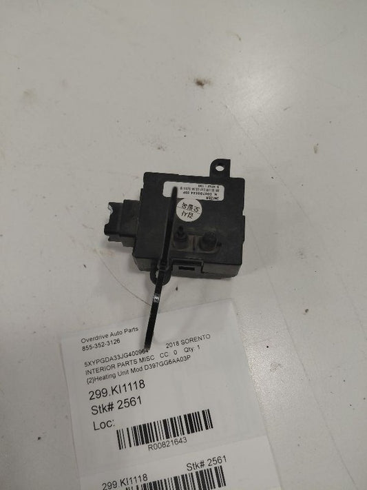 Kia Sorento Heating Unit Module {D397GG6AA03P} 2018 2017 2016