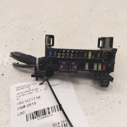 Mazda 6 Cabin Fuse Box Interior Inner Under Dash  2016 2015 2014