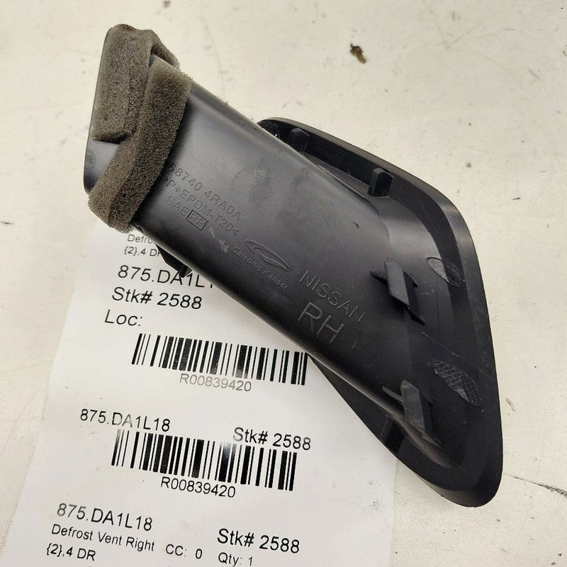 Nissan Maxima Defrost Vent Right Passenger Side  2018 2017 2016 OEM