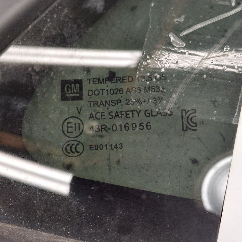 Passenger Right Quarter Glass Window Fits 24-25 Chevy Trax