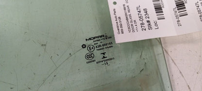 Left Rear Door Glass Window Sedan Fits 15-17 200  OEM