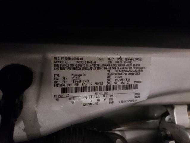 Ford Focus Sensor 2018 2017 2016 2015 OEM