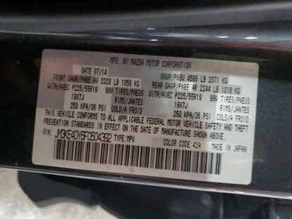 Mazda CX-5 On Body Door Jamb Seal Front Right Passenger 2016 2015 2014