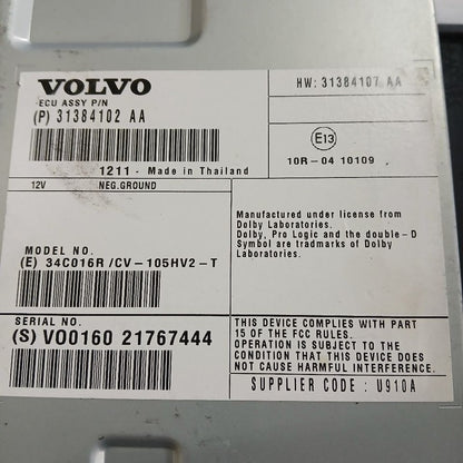 Audio Equipment Radio XC70 Amplifier Fits 12-16 Volvo 70 Series