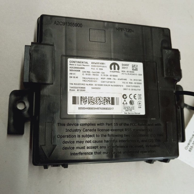 Alfa Romeo Stelvio Passive Entry Control Module {50544008} 2018 2019 2