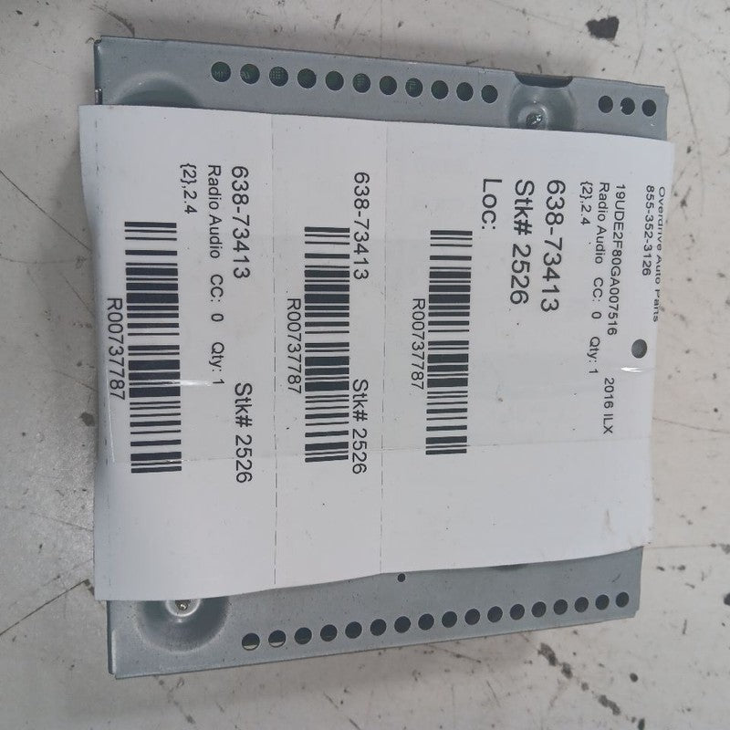 39186TX6A61 Audio Equipment Radio Amplifier ID 39186TX6A61 Fits 16-18 Acura ILX