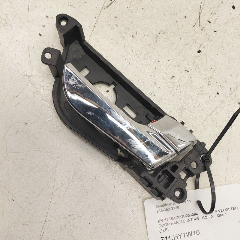 Hyundai Veloster Door Handle Right Passenger Rear Interior Inside 2017